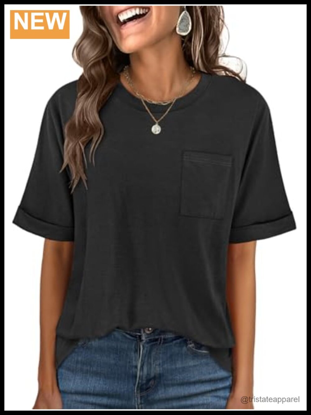 Women's Oversized Crewneck Short Sleeve T-Shirt Rayon Polyester Elastane Casual